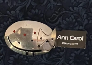 Ann Carol Modernist Sterling Silver CAT Brooch - Picture 1 of 4