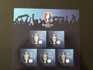 France BLOC FEUILLET N°5050A UEFA EURO 2016 ** LUXE - Imagen 1 de 2