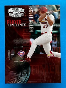 2005 Donruss Throwback Threads Player Timelines /100 Scott Rolen #PT-20 - Picture 1 of 2