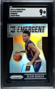 2015 Panini Prizm Silver EMERGENT DEVIN BOOKER RC #6 Rookie Card SGC Mint 9  - Picture 1 of 2