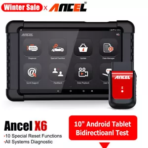Ancel X6 Professional OBD2 Scanner ABS SRS Oil EPB Full System Diagnostic Tool - Picture 1 of 12