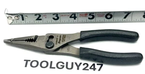 SNAP ON TOOLS NEW TITANIUM 7" Soft Grip Long Nose Slip Joint Pliers LN46ACF - Bild 1 von 9