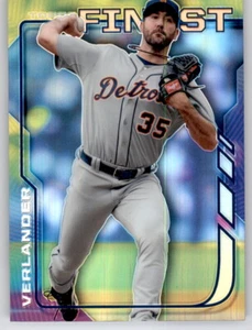 2014 Finest Justin Verlander Prizm Refractor Holo Foil Tigers #85 - Imagen 1 de 2