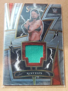2022 Panini Select WWE Sparks Worn Used Memorabilia #SP-AJS AJ Styles - Picture 1 of 2