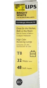 32-Watt 4' Linear T8 Fluorescent Tube Light Bulb Bright White 3000K (36-bulbs) - Picture 1 of 1