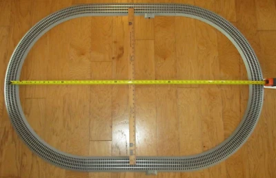 Lionel FasTrack 60" x 40" Ovalado 8-2-1-1 Track Pack O/027 ga. con Secciones Especiales Foto 1 de 4