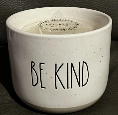 Rae Dunn 2 Wick 20.7oz, 36hr Citronella Jar Candle “Be Kind”. Palm Wax Blend NEW - Image 1 of 4