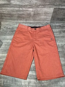 Volcom Corpo Class Frickin Chino Shorts Red Solid Skate Shorts - Men's 27 - Picture 1 of 6