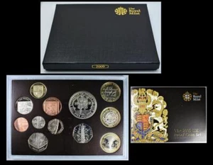 2009 UK Royal Mint Proof Coin Set In Flat Box Including Kew Gardens 50p - Picture 1 of 6