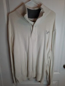 American Eagle Classic Fit Men's Pullover Sweater 1/4 Zip 4 Button Size XXL - Picture 1 of 5
