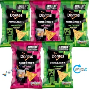 Doritos Sweet BBQ, Zingy Vinegar Tortilla Chips Sharing Bag Crisps 180g x 5 bag - Picture 1 of 2