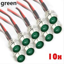 10X Green 8mm LED Indicator Lamp for Car Truck Boat Long Lifespan Water proof