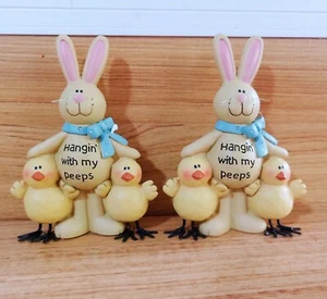 Handmade Cute Mother's Day Gift Bunny Figurine w/Chicks | Decoration - Picture 1 of 8