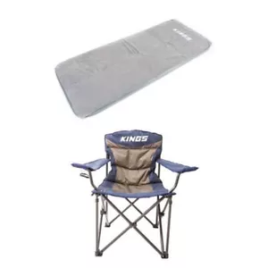 Adventure Kings Self-Inflating Foam Mattress - Single + Throne Camping Chair - Picture 1 of 9