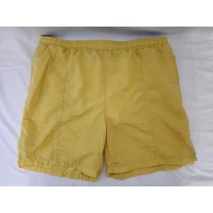 Trader Bay Nylon Swim Trunks Athletic Shorts Yellow Casual Mens L - Picture 1 of 3