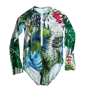 Swiminista X Christian Lacroix girls Jardin print one piece swimsuit size L New - Picture 1 of 4