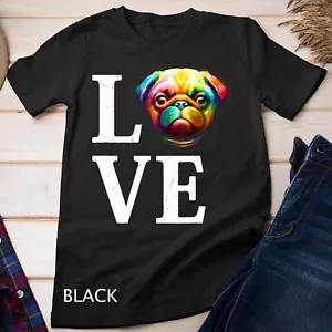 Camiseta Love Pug unisex - Imagen 1 de 12