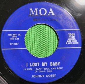 Johnny Gosey DOOWOP ROCKABILLY 45 Fools Will Take Chances Lost My Baby MOA Promo - Bild 1 von 10
