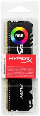 Kingston - HX426C16FB3A/8 - Memory 8GB 2666MHz DDR4 DIMM 1Rx8 HyperX FURY RGB - Image 1 of 2