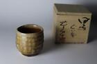 Bizen Ware Yosaku Sato With Pottery Stamp Sake Cup Common Box Self-Fabric JP