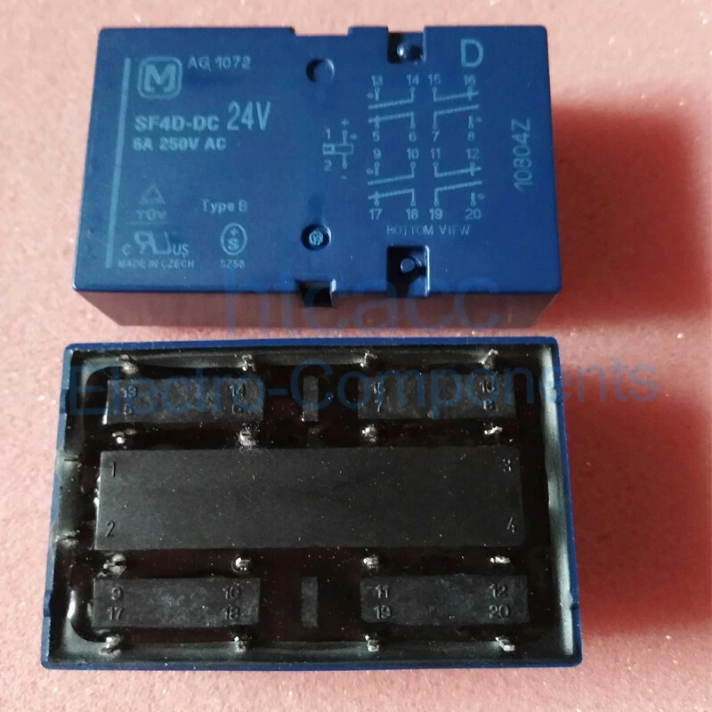 1PC SF4D-DC24V Panasonic Safety Relay 6A 24VDC 8PST 20 Pins - Image 1 of 1