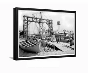 Foto enmarcada transportadores de muelle, Nueva Orleans, La 1906 - Imagen 1 de 3