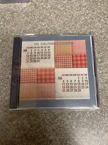 Janome #105 CALENDAR DESIGN Memory Embroidery Card w/Color Charts NEW in plastic - Picture 1 of 2