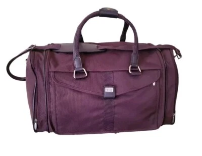 老式 American Tourister Maroon 行李袋旅行包带 22 英寸 x 14 英寸 x 8 — 第 1/4 张图片