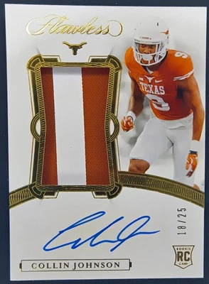 2020 Panini Flawless RPA Collin Johnson #125 18/25 - Image 1 of 2