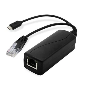 48V to 5V 2A Micro USB Adapter 10W PoE Splitter Power Over Ethernet Connector - Afbeelding 1 van 6