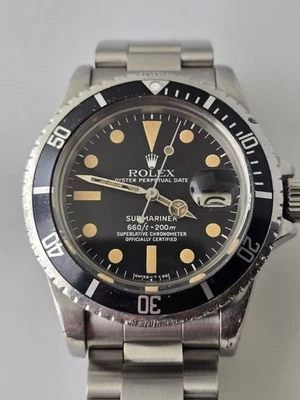 Rolex Submariner 1680 Pumpkin Vintage 40MM Diver With NOS 93150 Bracelet. B/P  - Image 1 of 4