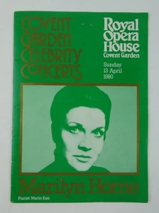 Marilyn Horne Royal Opera House Covent Garden Promi Konzerte 1980 Programm - Bild 1 von 6