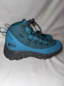 Botas REI Jóvenes 2 Años Niños Cooperativas Flash Con Cordones Senderismo Botín Tela Azul - Imagen 1 de 7