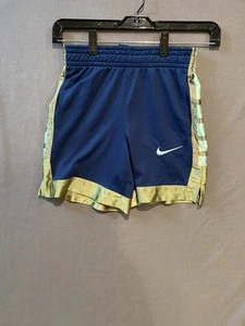 Nike Elite Dri-Fit Basketball Shorts Boys Small Blue Teal Athletic Gym Shorts - Picture 1 of 10