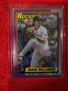 2025 Topps Update 35th Anniversary Mojo Refractor Chase Dollander #U90C-48 - Picture 1 of 2