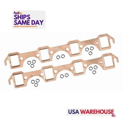 Mr Gasket 7160, paquete de 2 juntas de cobre sellado Exh Sb Ford piezas de rendimiento Foto 1 de 4