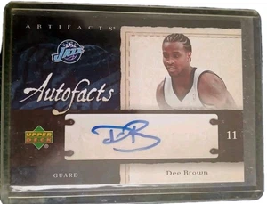 2007-08 Upper Deck Artifacts Autofacts Auto Dee Brown #AF-DB Auto - Picture 1 of 2