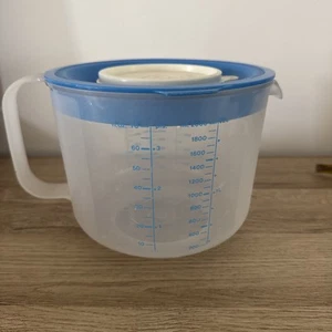 Pichet Mesureur/ Doseur 2 L Tupperware + Couvercle - Bleu Ciel - Photo 1 sur 11