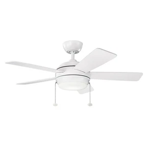 Kichler 330171 Starkk 42" 5 Blade LED Indoor Ceiling Fan - White - Picture 1 of 8
