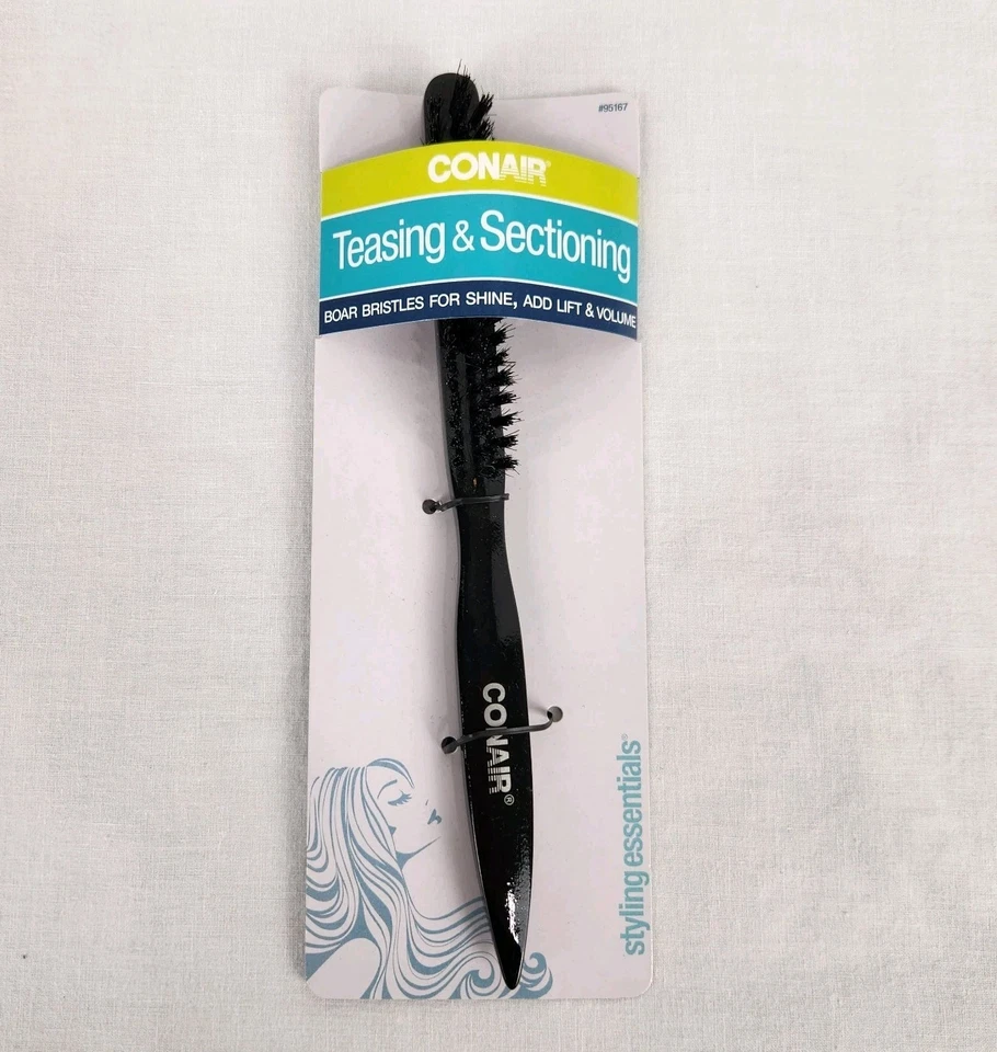 Cepillo de pelo delgado Conair para burlas y secciones cerdas de jabalí para peinado brillante  Foto 1 de 3