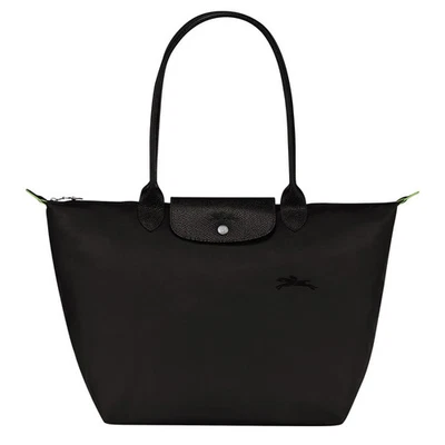 New Longchamp Le Pliage Tote Shoulder Travel Bag Nylon Handbag Large Black L - Image 1 of 4
