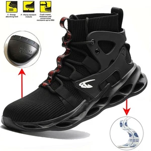 Work Boots Indestructible Safety Shoes Men Composite Toe Shoes Work Sneakers - Picture 1 of 25