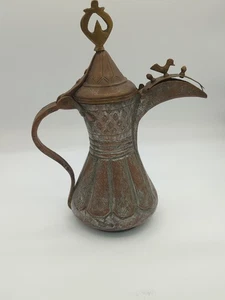 Antica caffettiera Medio Oriente Dallah artigianale stile beduino Yemen/Oman C.1920 - Foto 1 di 24