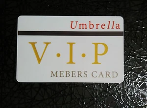 Resident Evil Umbrella Corporation Corp Club Hall Key Card Prop VIP Corp - Imagen 1 de 1