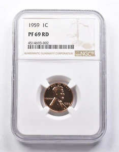 PF69 RD 1959 Lincoln Memorial Cent NGC *6773 - Picture 1 of 3