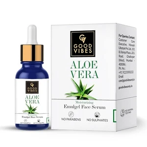 Good Vibes Aloe Vera Moisturizing Emulgel Face Serum 10 ml fs - Picture 1 of 5