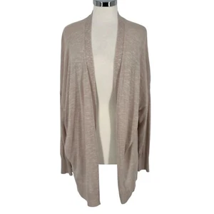 Nine West Open Front Cardigan Beige Lightweight Knit Size 1X - Picture 1 of 11