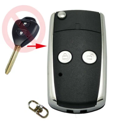 Carcasa llave remota plegable plegable para Toyota Hilux Rav4 Corolla Camry 2Bt Foto 1 de 4