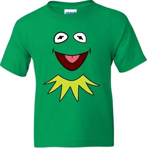 Sasamiee/Straets Face Kermittt der Frosch Figuren Geburtstag Halloween T-Shirts - Bild 1 von 5