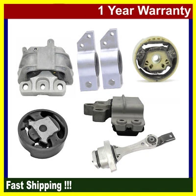 Engine Motor & Auto. Trans. Mount For Audi TT Quattro 2008-2009 3.2L Coupe 7PCS - Image 1 of 4